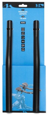 Opzetstuur Triatlon Aero 25,4 / 350 / 31,8 mm zwart