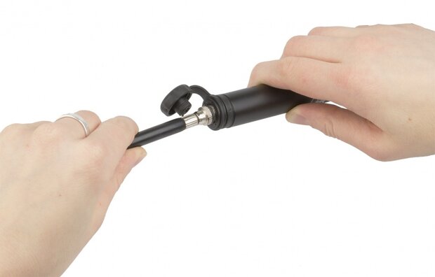Mini pomp Flex Tube aluminium zwart
