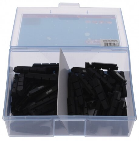 remblokrubbers V-brake 55 x 12 mm zwart 50 stuks