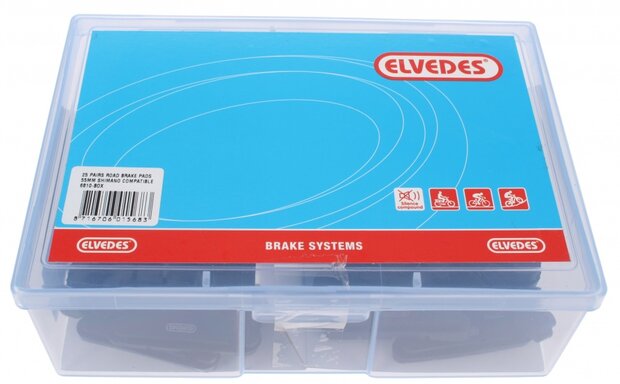 remblokrubbers V-brake 55 x 12 mm zwart 50 stuks