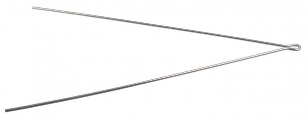 spatbordstang draad staal 28 inch zilver per stuk
