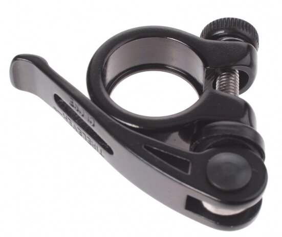 zadelklempen met snelspanner 25,4 mm aluminium zwart