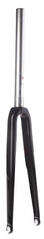 voorvork vast 28 inch 1 1/8 inch carbon zwart