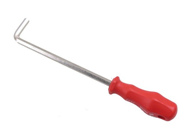 inbussleutel met handvat 8 mm rood/zilver