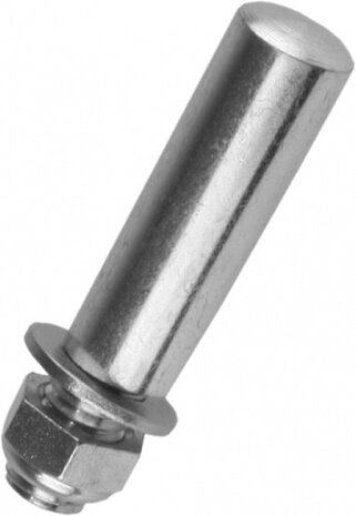 crankspie 9,5 mm zilver per stuk
