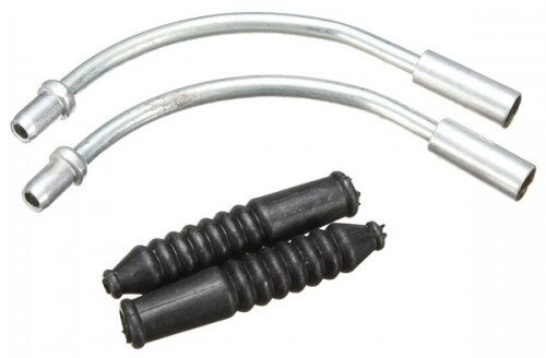 kabelbochten V-brake rubbers 90&ordm; 6 stuks zilver