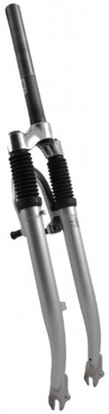 voorvork verend 28 inch hybride 1 inch zilver