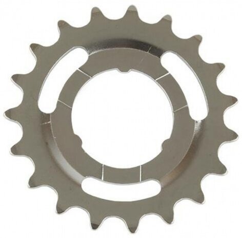 tandwiel opsteek 18T 3/32 bol zilver