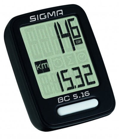 fietscomputer BC 5.16 zwart