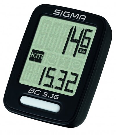 fietscomputer BC 5.16 zwart