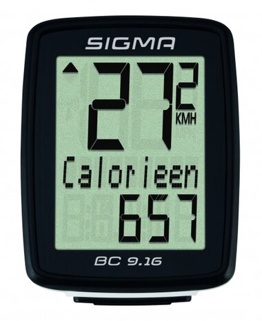 fietscomputer BC 9.16 zwart