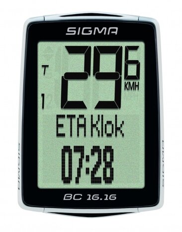 fietscomputer BC 16.16 zwart