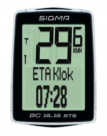 fietscomputer BC 16.16 STS CAD zwart