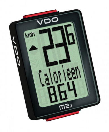 fietscomputer M2.1 WR zwart