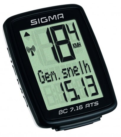 fietscomputer BC 7.16 ATS zwart