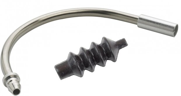 V-brake kabelbocht 90&ordm; zilver per stuk