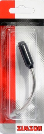 kabelbocht V-brake met power modulator 90&ordm; zilver