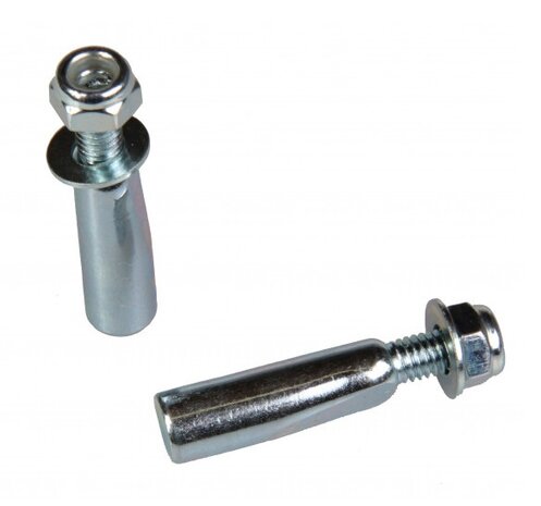 crankspie 9,5 mm zilver 2 stuks