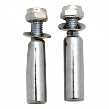crankspie 9,5 mm zilver 2 stuks