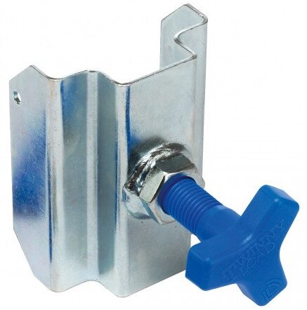 klemstuk aanslagblokjes met sterbout zilver/blauw