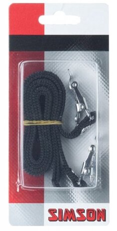 toeclipsriemen zwart 2 stuks