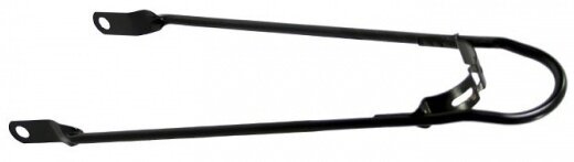 spatbordstang met bumper 24 inch staal zwart per stuk
