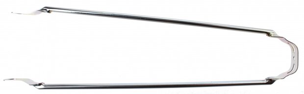 spatbordstang 28 inch staal zilver per stuk
