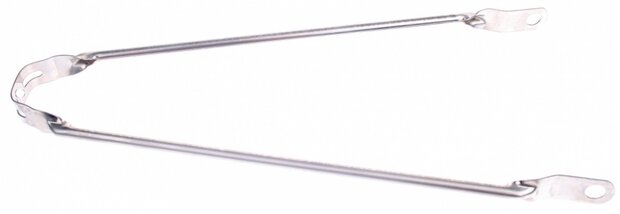 spatbordstang GG 28 inch RVS zilver per stuk