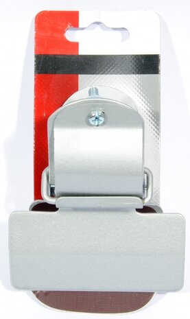 hockey/tennisclip met klem zilver 10 x 8 x 5 cm