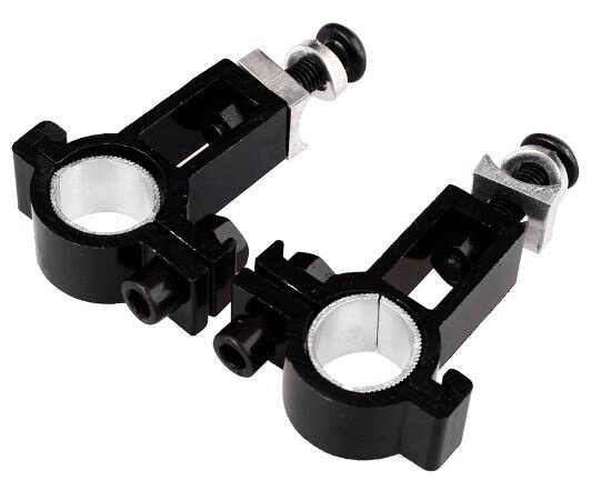 klemset triathlon stuur aluminium zwart