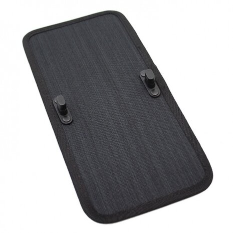 losse plaat Avero 27 x 13 cm polyester  zwart