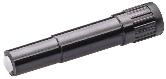 verlengventiel AV 38mm kunststof zwart