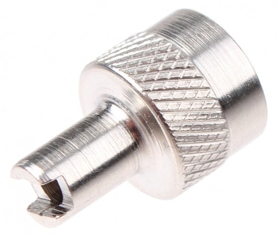 uitdraainippel AV aluminium zilver