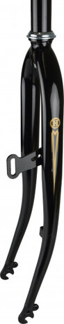 voorvork vast 28 inch 1 inch 350 mm staal zwart