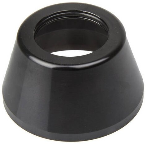 balhoofd opvulring 1 inch aluminium zwart