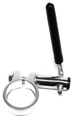 zadelklempen met snelspanner 34,9 mm aluminium zilver