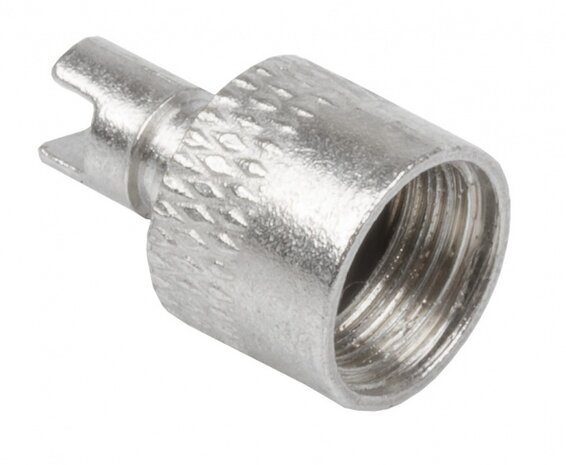 uitdraainippel AV aluminium zilver