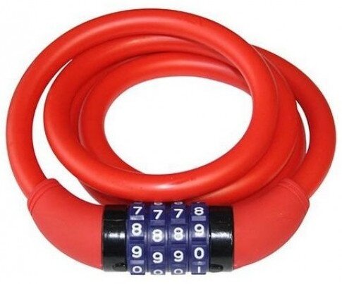 spiraalslot cijfercombinatie 1200 x 12 mm rood
