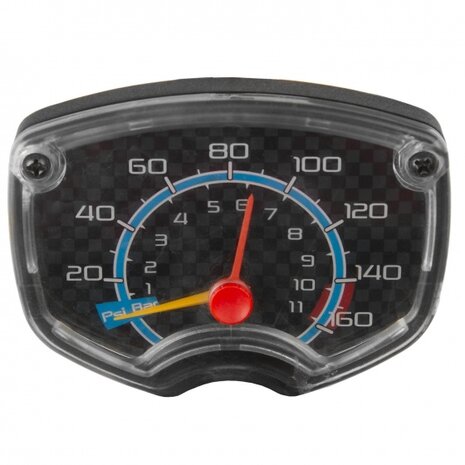 fietspomp met manometer Air Jet staal zwart