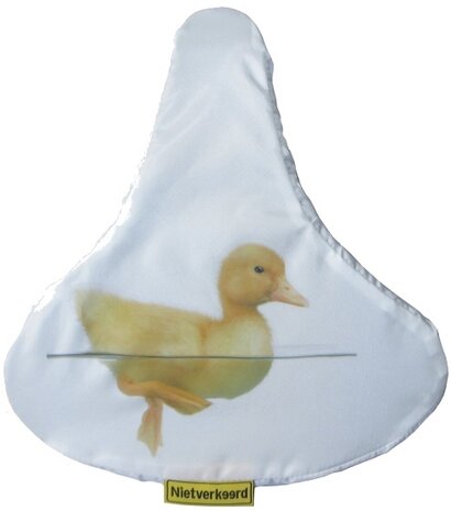 zadeldekje Eend 24 cm Wit