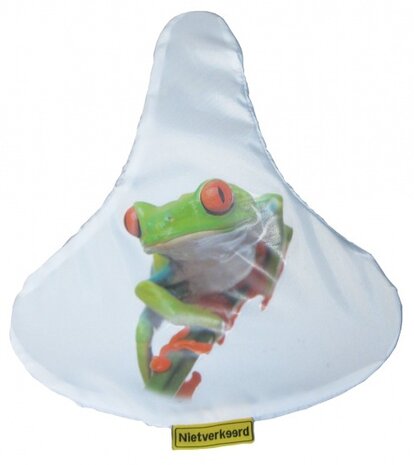 zadeldekje Kikker wit 24 cm