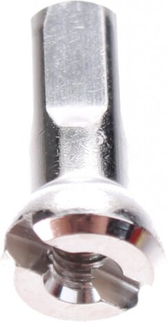 spaaknippels 14G Polyax 14 mm messing zilver 144 stuks