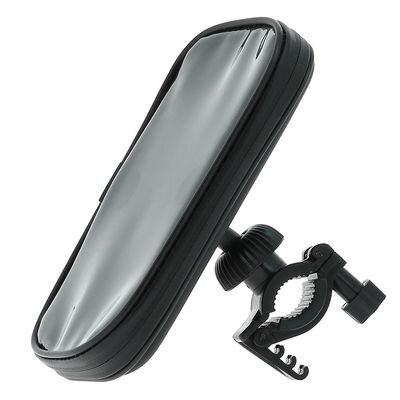 smartphonehouder voor de fiets kunststof zwart maat XL