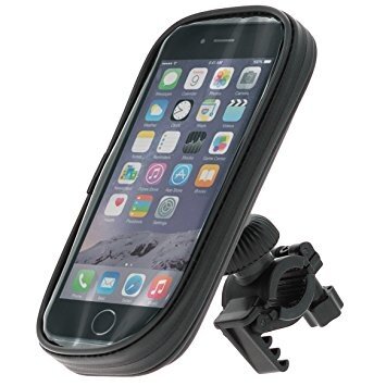 smartphonehouder voor de fiets kunststof zwart maat XL