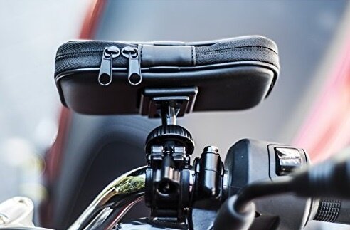 smartphonehouder voor de fiets kunststof zwart maat XL