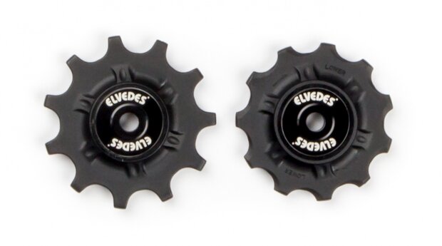 derailleurwieltjes CP2017100 11T 9V/10V/11V zwart 2 stuks