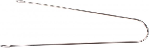 spatbordstang 28 inch RVS zilver 31 cm