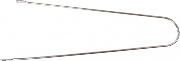 spatbordstang 28 inch RVS zilver 363 mm
