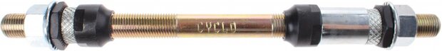 voor/achteras 175 mm zilver