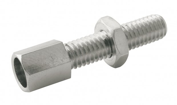 kabelstelbouten trommelrem voor M5 messing zilver 15 stuks